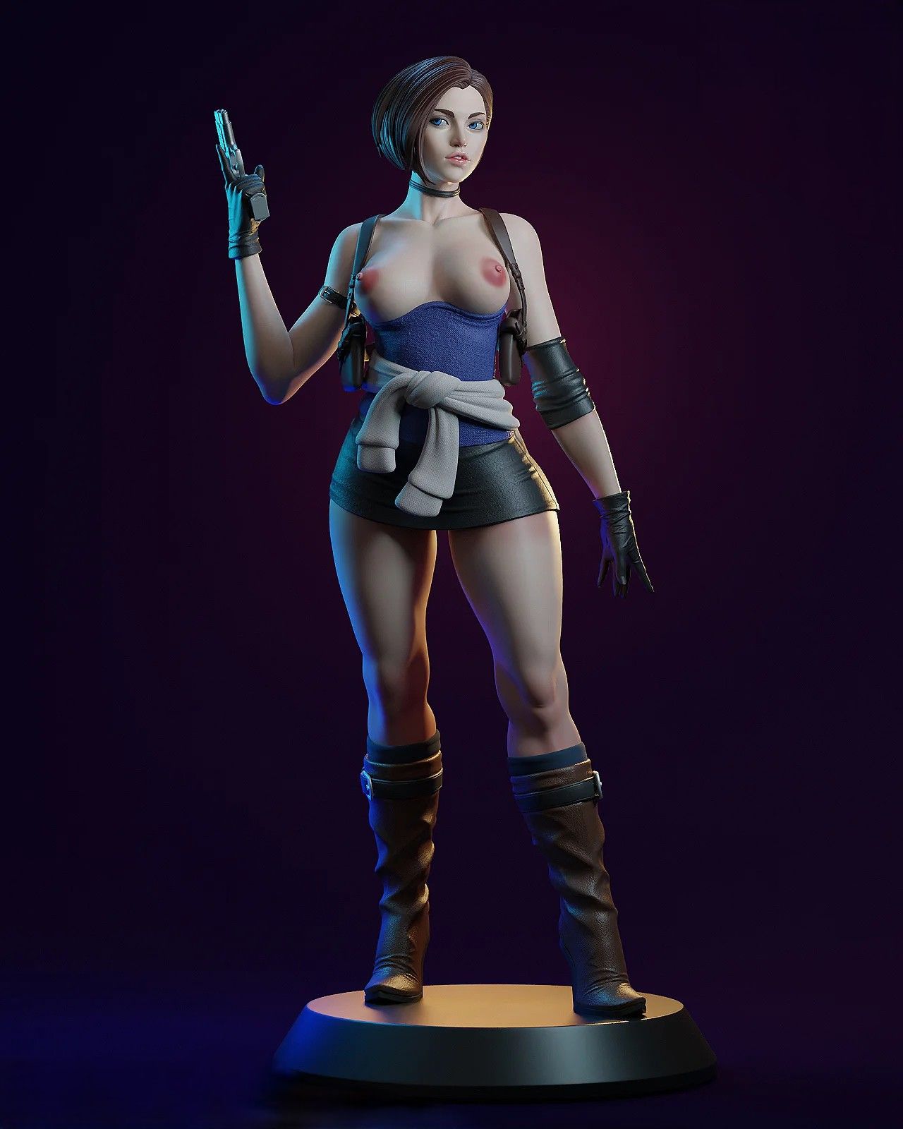 Jill Valentine Statue | Resident Evil Fan Art by E.S Monster SFW,NSFW 3d printed,3d printed statue,Resident Evil Statue ,nsfw statue,Jill Valentine statue