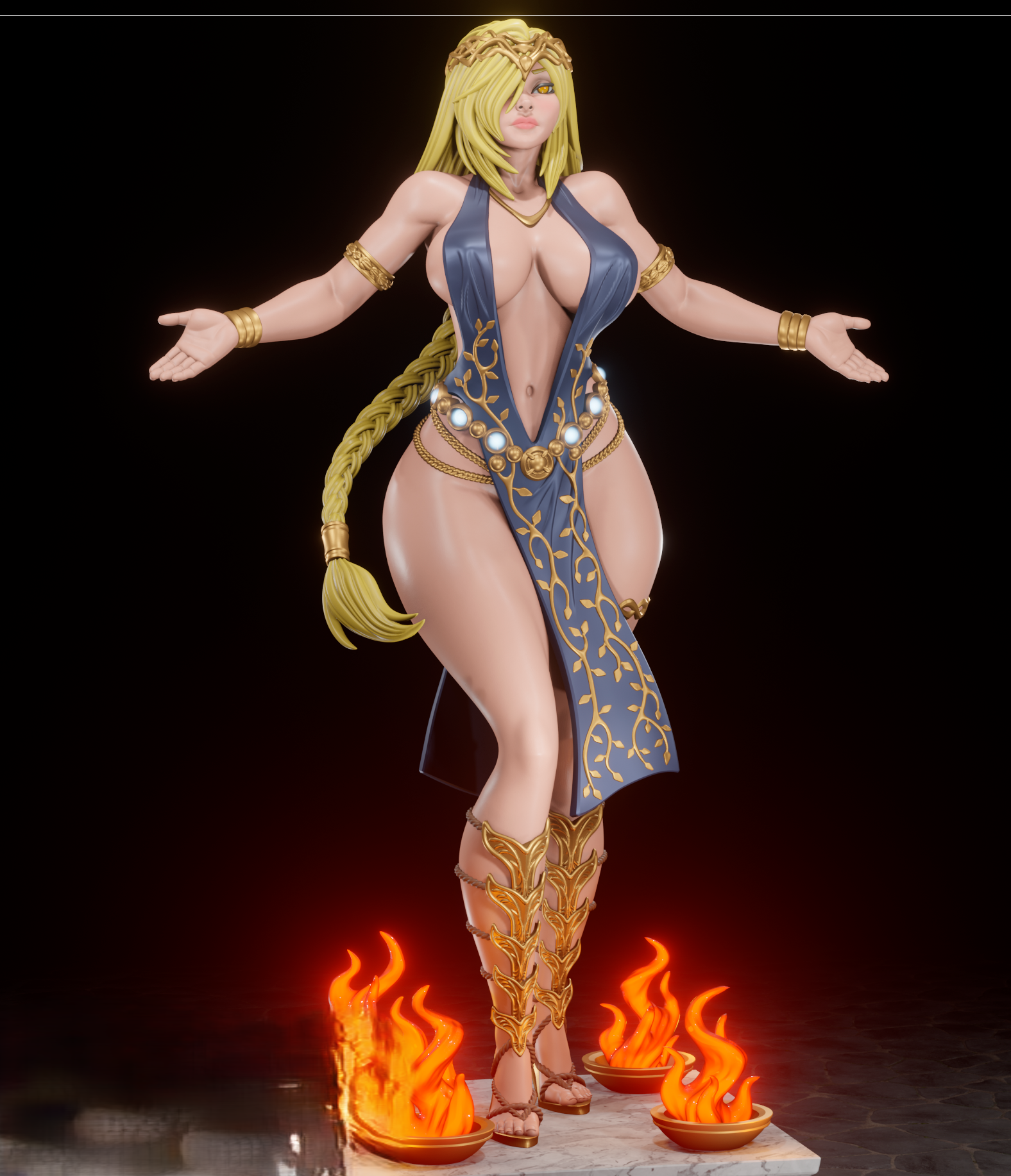 Queen Marika Statue | Elden Ring Fan Art by Digital Dark SFW,NSFW,Futa 3d printed statue,3d printed,nsfw statue,3d printed figure,futa statue,Queen Marika Statue,Elden Ring Statue