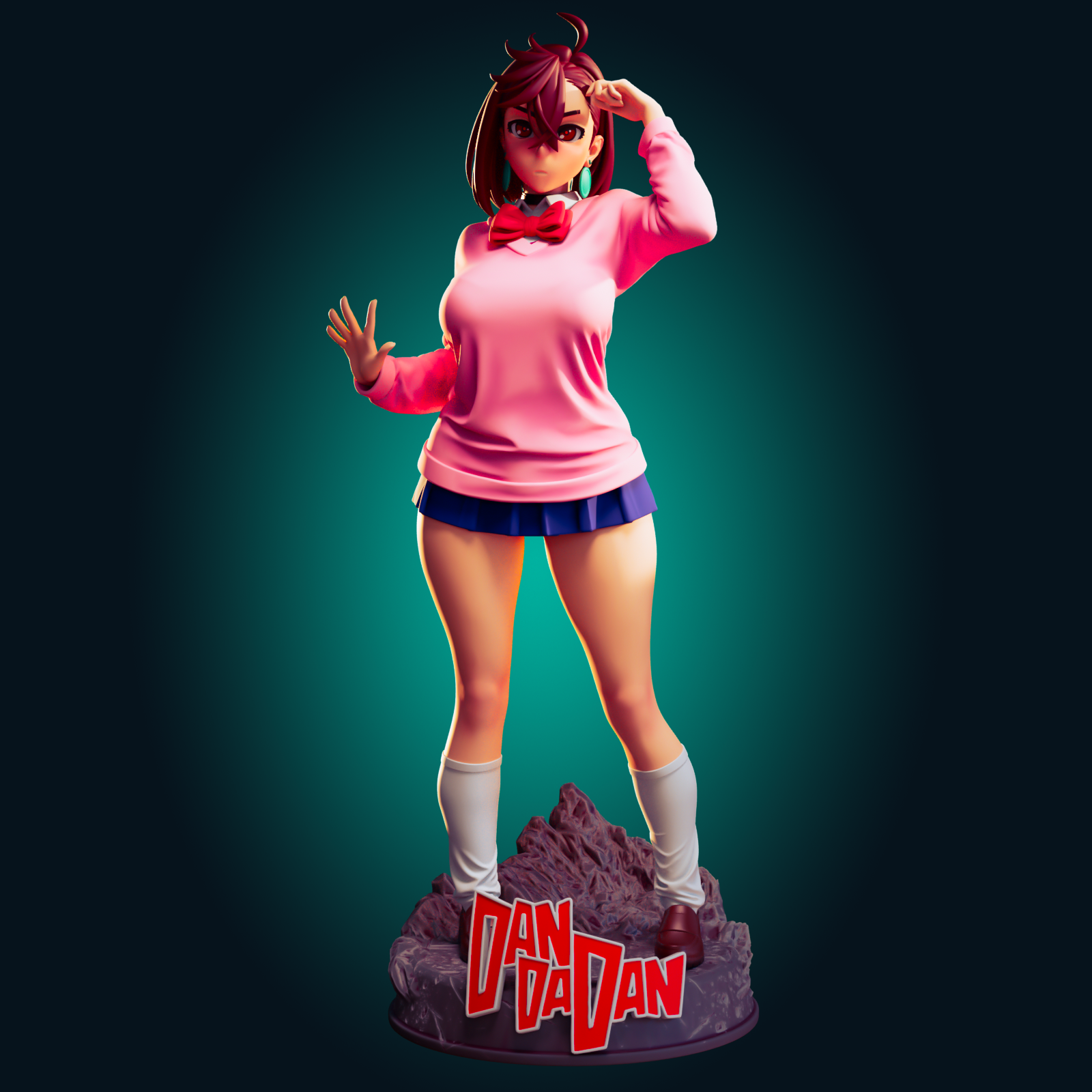 Momo Ayase Statue | Dandadan Fan Art by Officer Rhu SFW,NSFW,Futa 3d printed,Momo Ayase statue,futa statue,Dandadan statue,nsfw statue