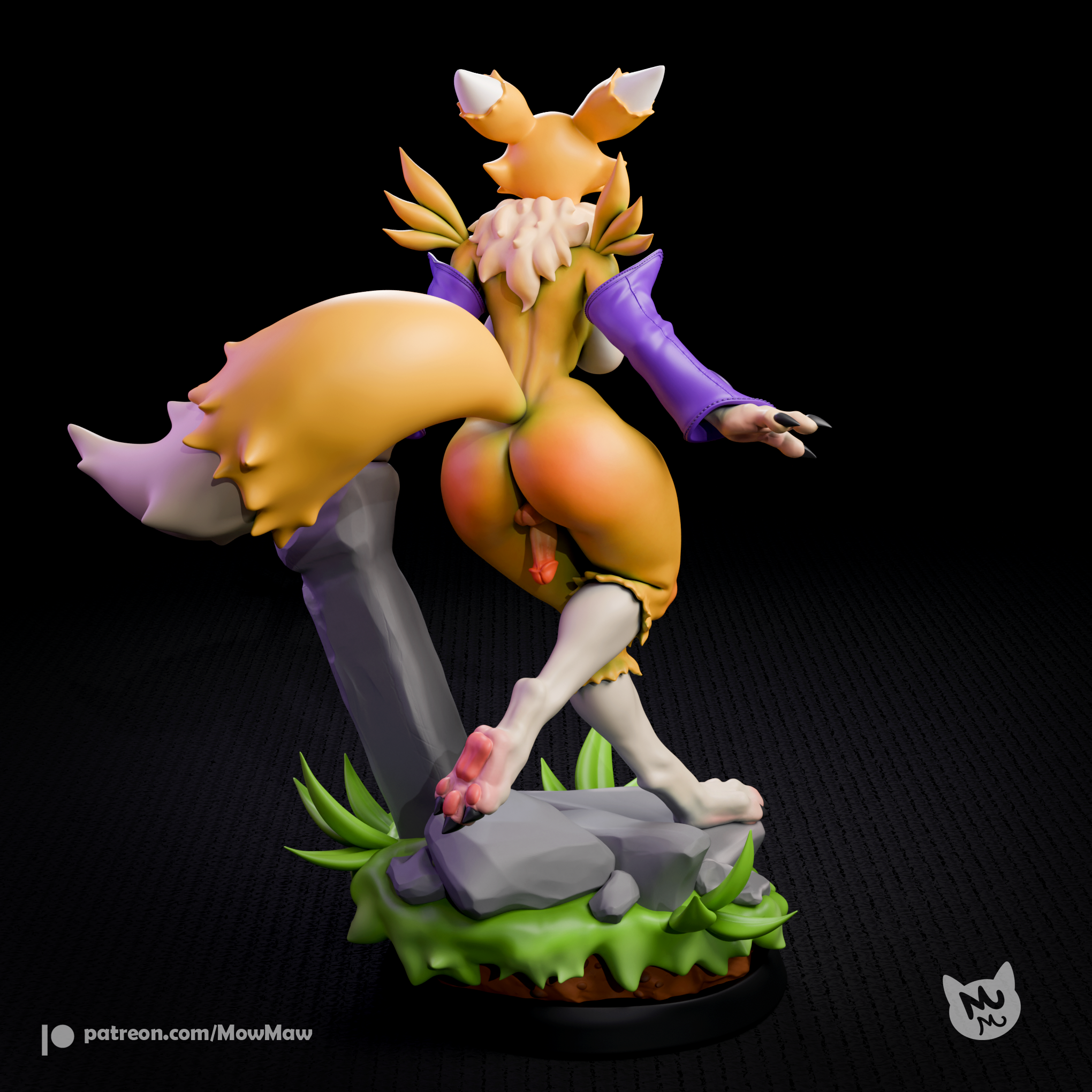 Renamon Statue | Digimon Fan Art by mowmaw image