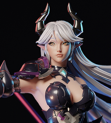 Luna Statue | Epic Seven Fan Art by E.S Monster SFW,NSFW 3d printed,3d printed statue,Luna Statue ,nsfw statue,Epic Seven statue 