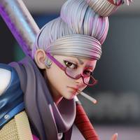 Estatua Seiko Ayase | Dandadan Fan art por 3Dmoonn SFW,NSFW 3d printed,3d printed statue,Seiko Ayase Statue,Dandadan statue,nsfw statue