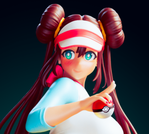 Rosa Trainer Bicycle Statue | Pokémon Fan Art by Officer Rhu SFW,NSFW,Futa 3d printed statue,3d printed,3d printed figure,Rosa Trainer Statue,Pokemon Statue,futa statue,futa figurines,futanari figurines,futanari statue,nsfw statue