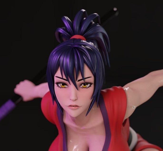 Chifusa Manyuu Statue | Mahou Kaiju Fan Art by Momoji3d SFW,NSFW 3d printed,3d printed statue,nsfw statue,Chifusa Manyuu statue,Mahou Kaiju statue