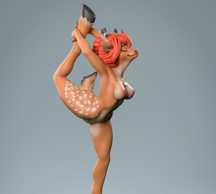 Dana Deer Statue | Original Fan Art by Anyone NSFW image