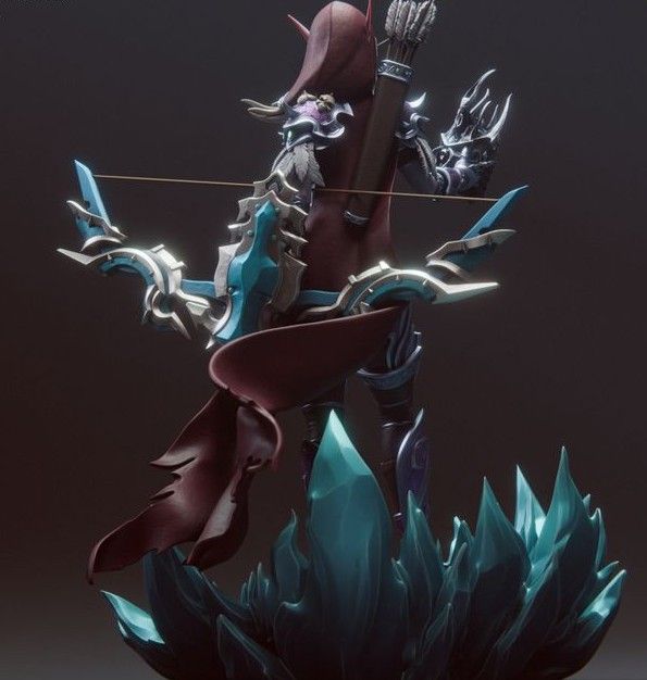 Sylvanas Windrunner Statue | World of Warcraft Fan Art by Bulkamancer SFW 3d printed statue,3d printed,Sylvanas Windrunner Statue,3d printed figure,World of Warcraft