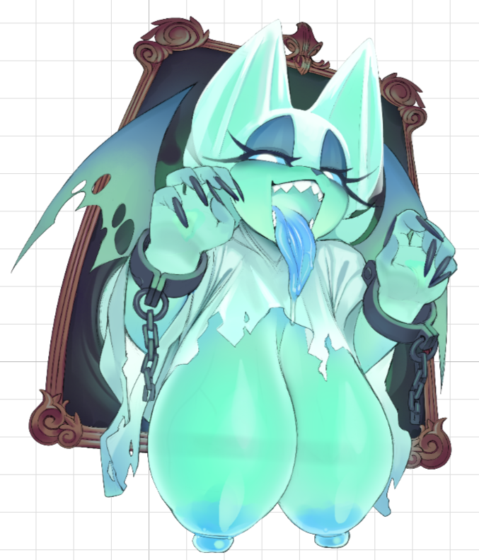 Spooky Bat Big Boobs Sticker | Sonic the Hedgehog Vinyl Sticker SFW,NSFW loona nsfw,Spooky Bat sticker,furry sticker,SFW stickers,Sonic the Hedgehog,NSFW stickers