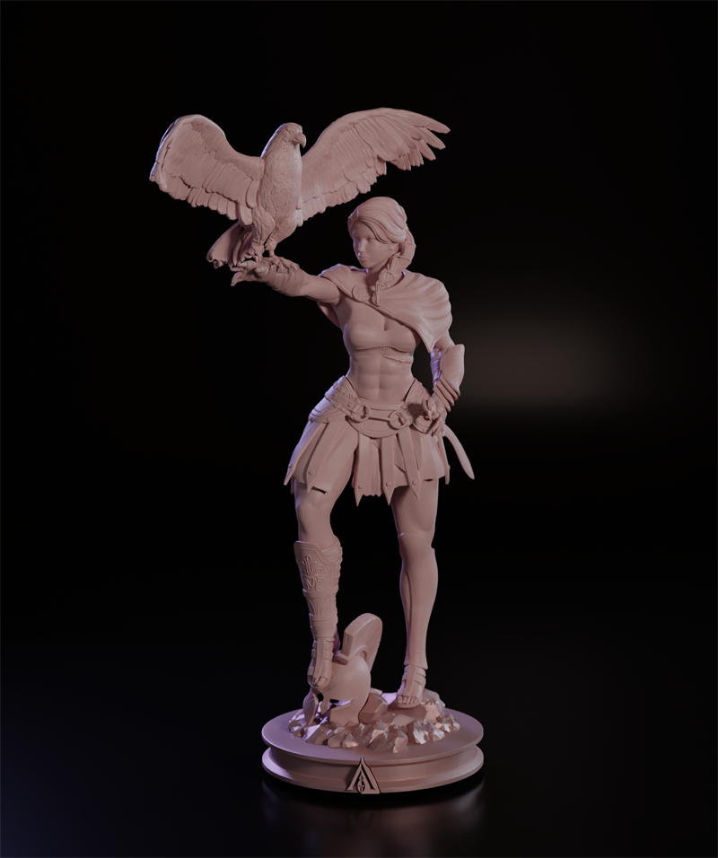 Kassandra Statue | Assassin's Creed Fan Art by Momoji3d image