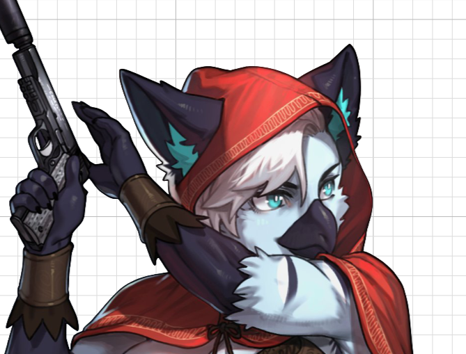 B.B.Hood Furry Sticker | Darkstalkers Vinyl Sticker SFW sfw sticker,stickers,B.B.Hood sticker,Darkstalkers sticker,furry sticker