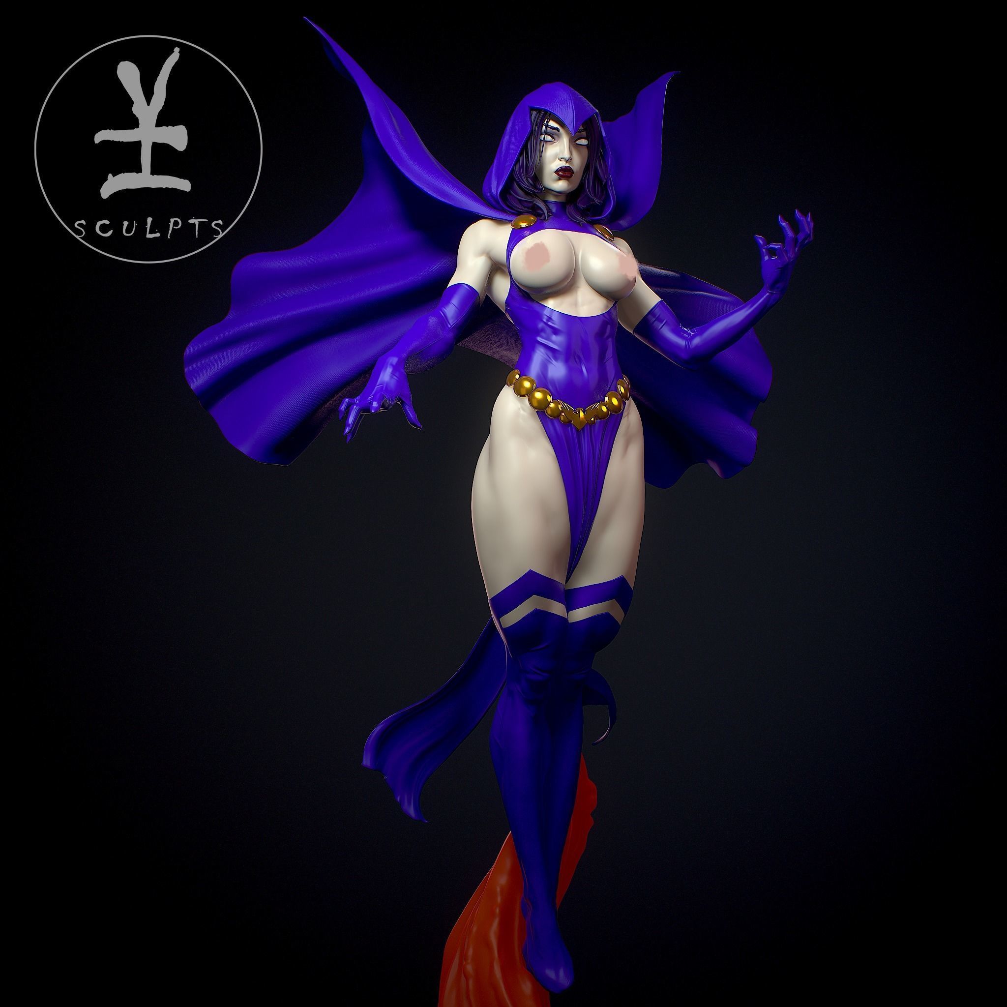 Raven Statue | DC Fan Art by Yan H SFW,NSFW null