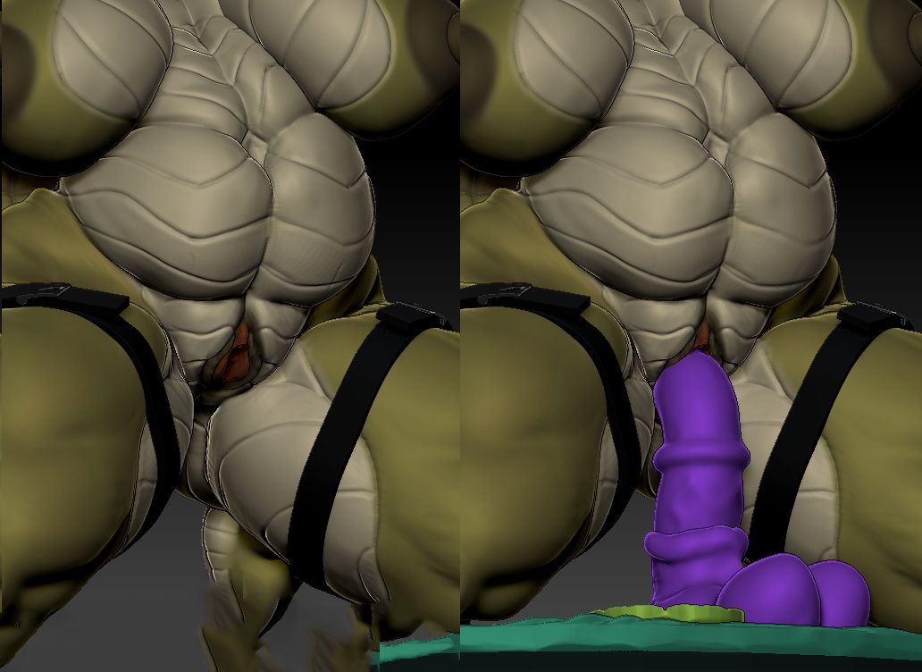 Cocodrile Trap Furry Statue | Original Fanart von MorganMorningstar NSFW,Futa 3d printed statue,3d printed,3d printed figure,Cocodrile Trap Statue,Original Statue,futa statue,futa figurines,futanari figurines,futanari statue,nsfw statue,furry statue