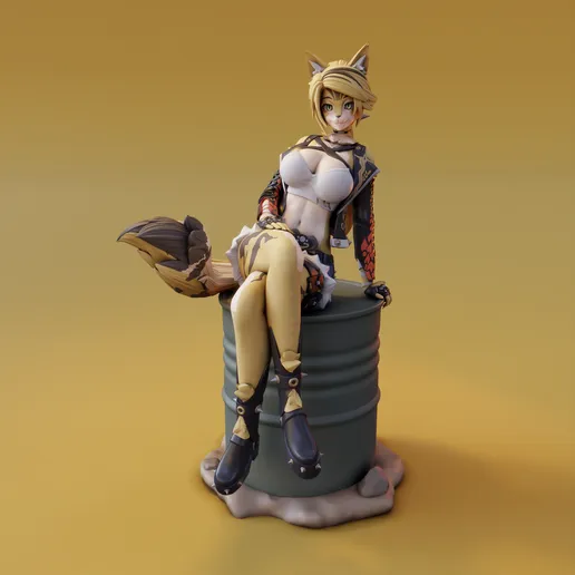 Pulchra Statue | Zenless Zone Zero Fan Art by FunserviceSTL SFW,NSFW 3d printed statue,nsfw statue,Pulchra statue,Zenless Zone Zero ,3d printed figure,3d printed