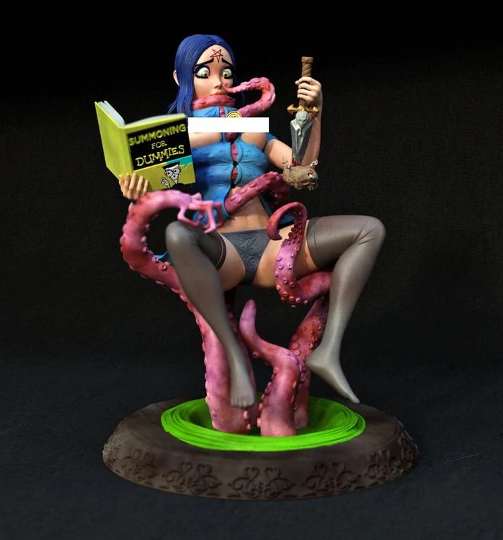 Raven BDSM Statue | DC Fan Art by Exclusive3dprints NSFW null