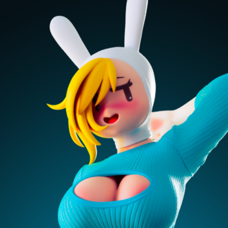 Statue Fionna Campbell | Adeventure Time Fan art par Officer Rhu SFW,NSFW,Futa 3d printed statue,3d printed,3d printed figure,Fionna Campbell Statue,Adeventure Time Statue,futa statue,nsfw statue