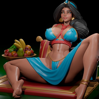 Figura Jasmine | Alladin Fanart autorstwa Digital Dark SFW,NSFW,Futa 3d printed statue,3d printed,nsfw statue,3d printed figure,futa statue,Jasmine Statue,Alladin Statue,futa figurines,futanari figurines,futanari statue