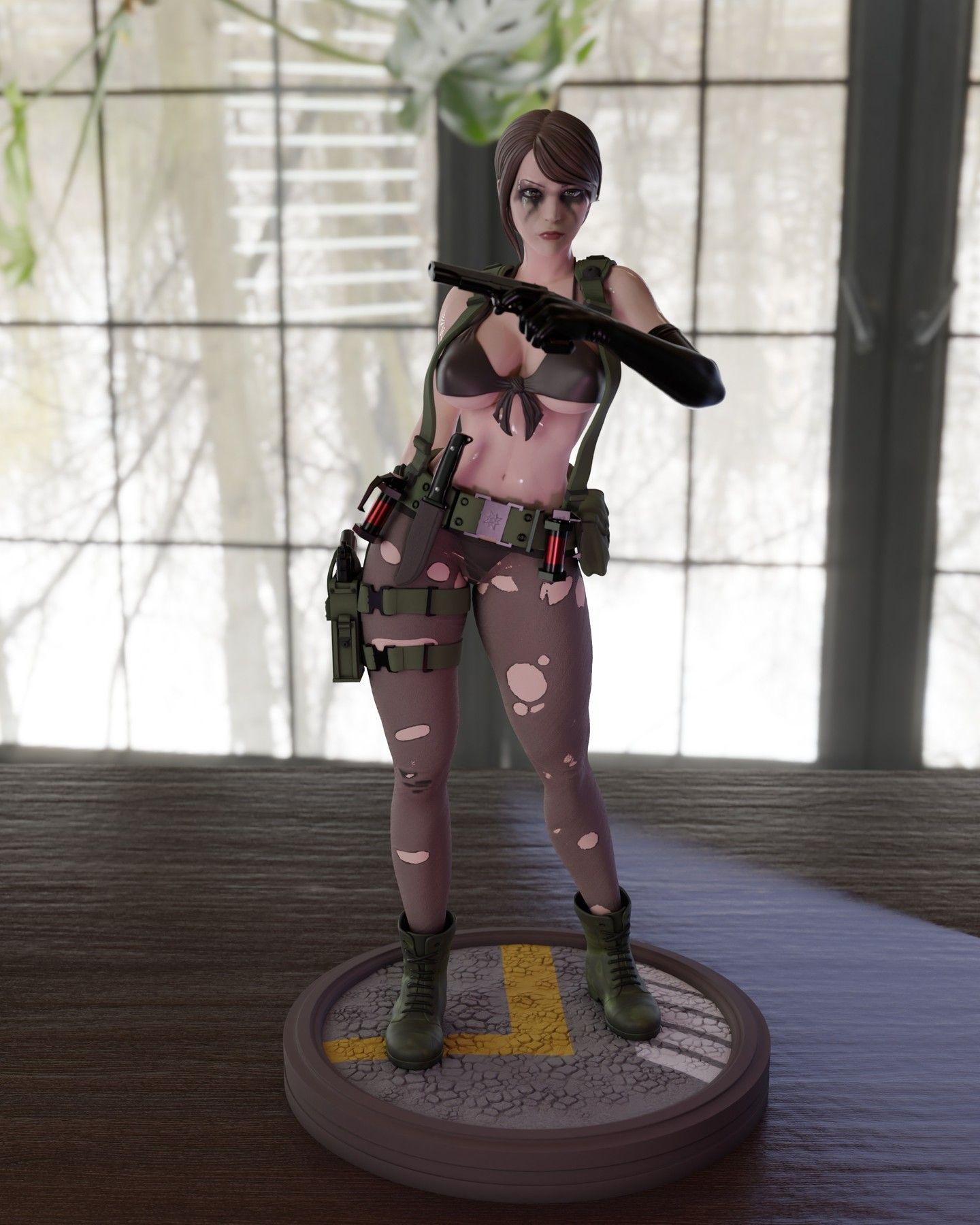 Queit Statue | Metal Gear Fan Art by Momoji3d SFW,NSFW null