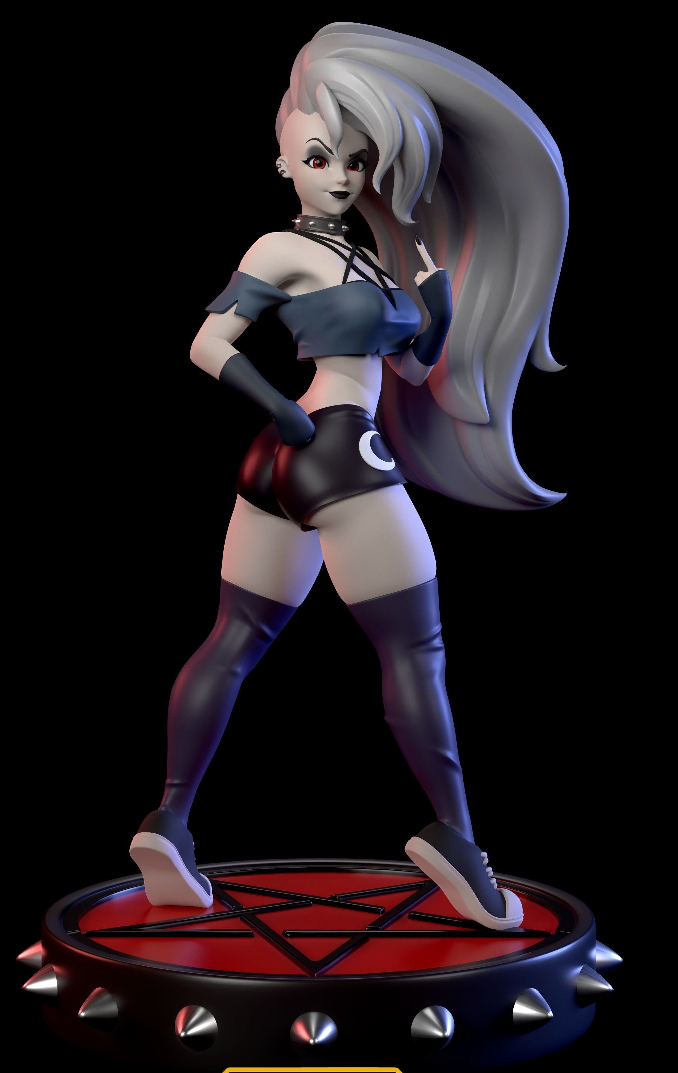 Loona Statue | Helluva Boss Fan Art by Azaak3d SFW,NSFW null