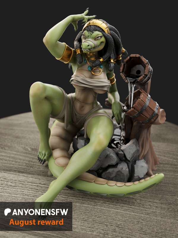 Ammit Crocodile Girl Statue | Marvel Fan Art by Anyonensfw SFW,NSFW,Futa 3d printed statue,3d printed,nsfw statue,Ammit Crocodile Girl ,Marvel,3d printed figure,furry statue,futa statue