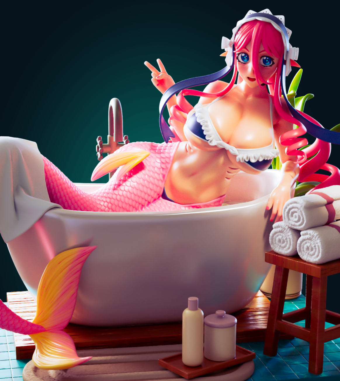 Statue Meroune Mermaid Girl Furry | Monster Girl Fan art par Officer Rhu SFW,NSFW,Futa 3d printed statue,3d printed,3d printed figure,Meroune Mermaid Girl Statue,Monster Girl Statue,futa statue,futa figurines,futanari figurines,futanari statue,nsfw statue,furry statue