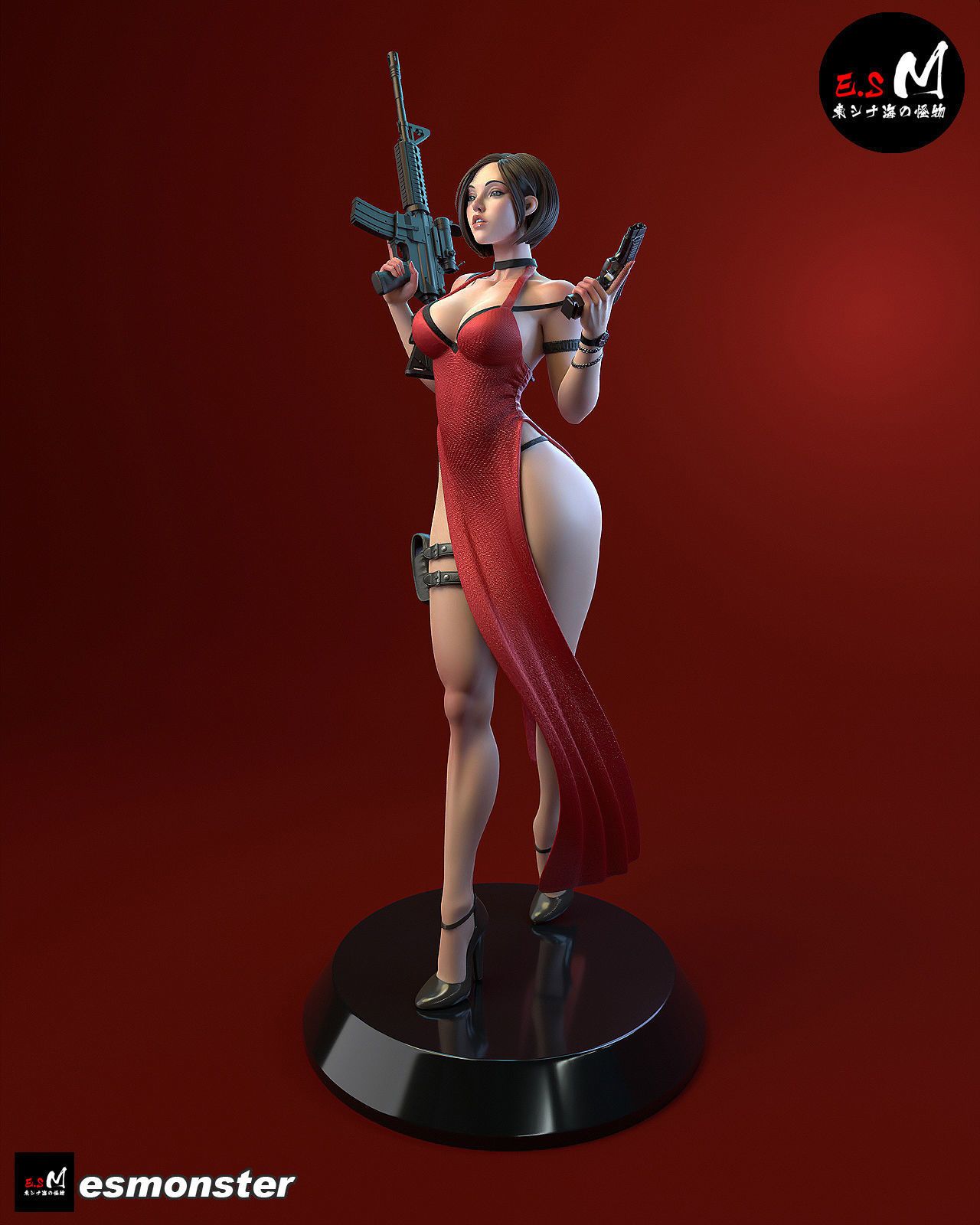 Ada Wang Statue | Resident Evil Fan Art by E.S Monster SFW,NSFW null