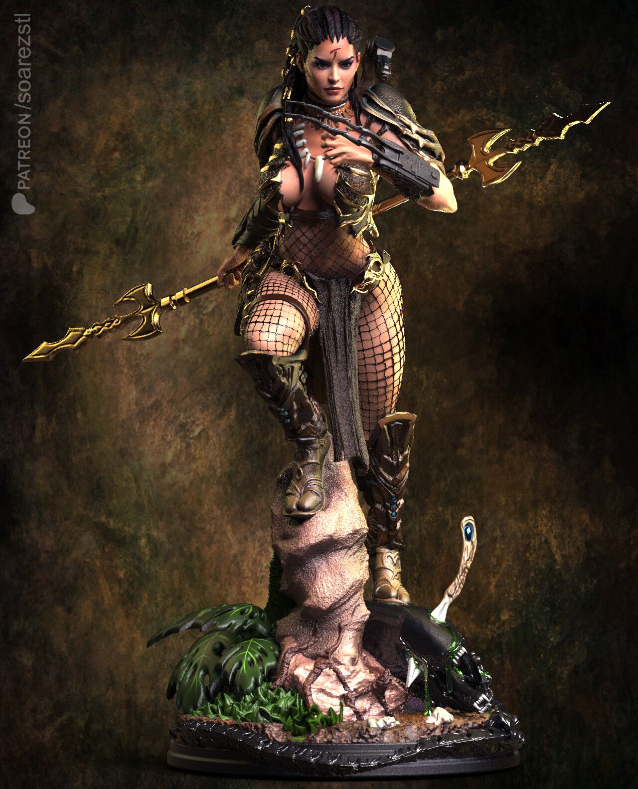 Machiko Noguchi Statue | Predator Fan Art by Pop Totem SFW null