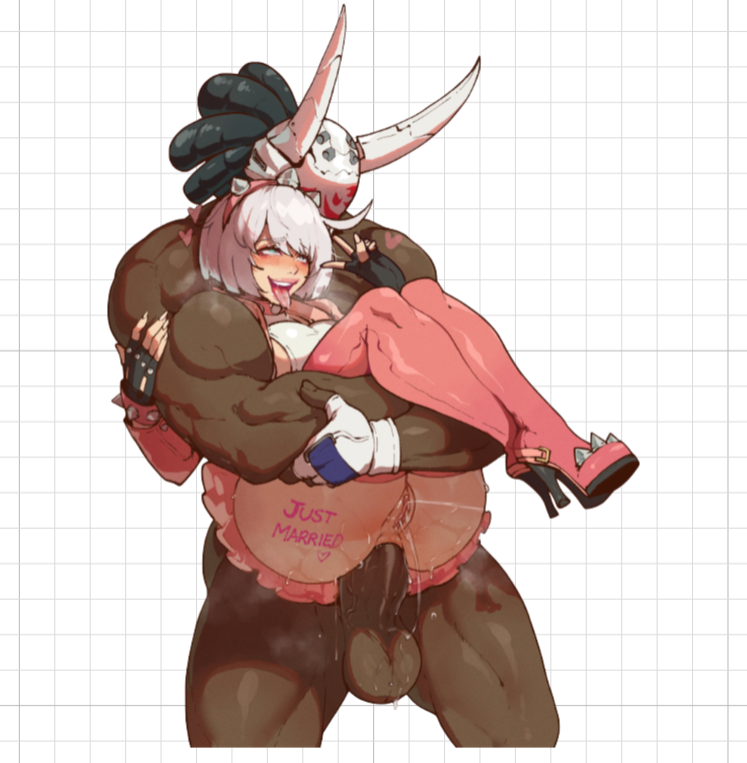 Elphelt Valentine x Nagoriyuki Sticker | Guilty Gear Vinyl Sticker NSFW stickers,Guilty Gear sticker,Elphelt Valentine sticker,Nagoriyuki sticker,nsfw sticker