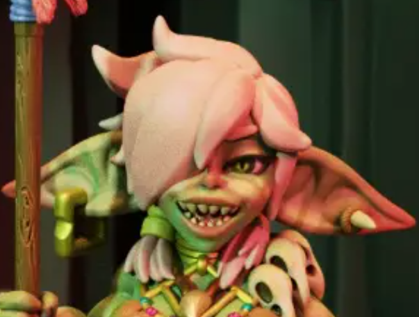 Amazonian Goblin Forager Miniature | DnD Fan Art by Jigglystix SFW 3d printed,miniature,dnd miniature,Amazonian Goblin Forager,3d printed miniature