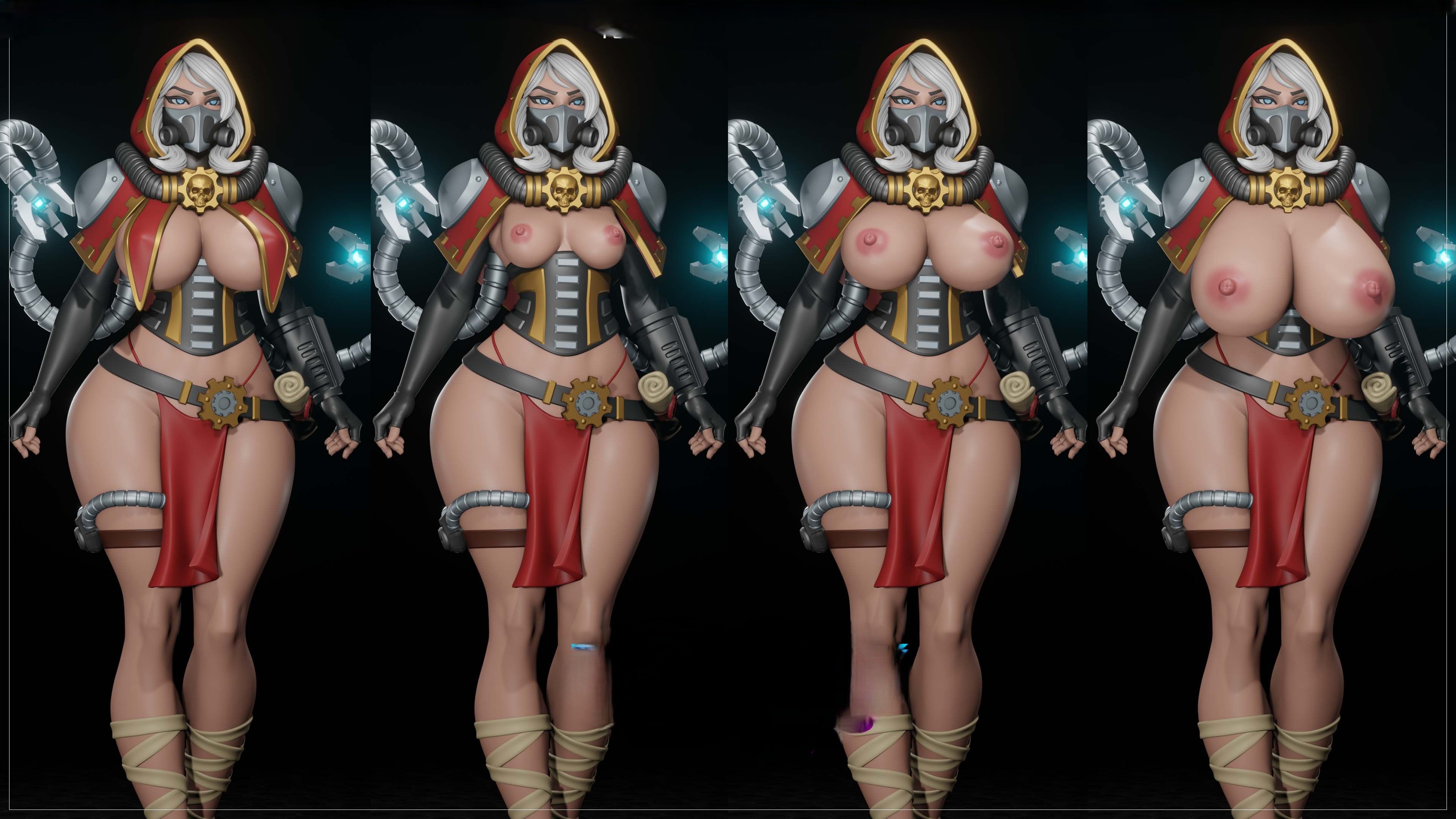 Female Tech Priest Statue | 40k Fan Art by Digital Dark SFW,NSFW,Futa futa statue,3d printed,nsfw statue,Female Tech Priest Statue,3d printed figure,3d printed,Warhammer 40k Statue