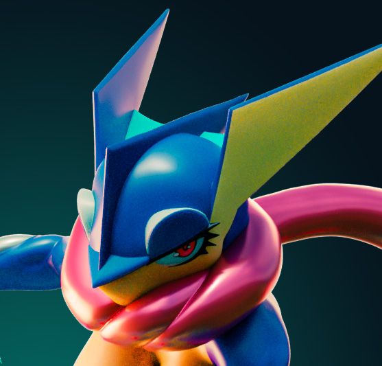 Greninja Curvy Statue | Pokemon Fan Art by Officer Rhu SFW,NSFW,Futa 3d printed statue,3d printed,3d printed figure,Greninja Statue,Pokemon Statue,futa statue,futa figurines,futanari figurines,futanari statue,nsfw statue,furry statue