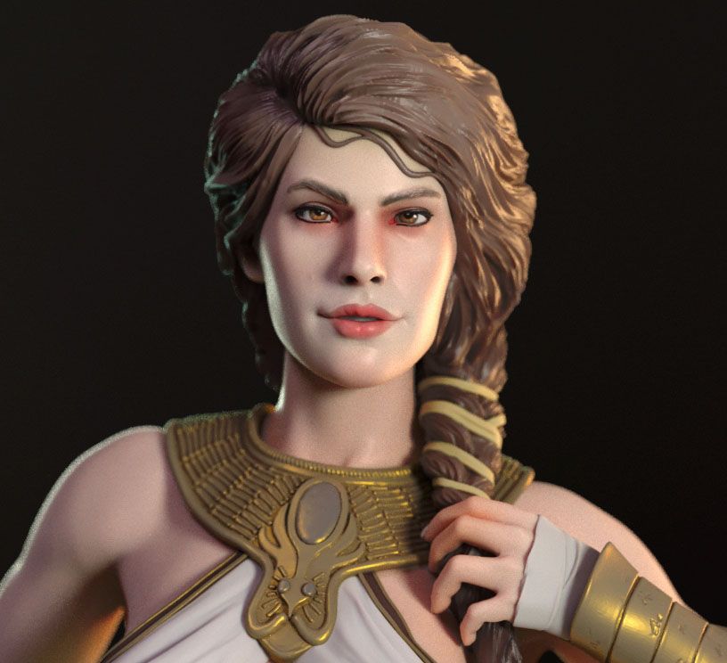 Kassandra Statue | Assassin's Creed Fan Art by TorridaMinis SFW,NSFW 3d printed,3d printed statue,nsfw statue,3d printed figure,Kassandra Statue,Assassin's Creed Statue