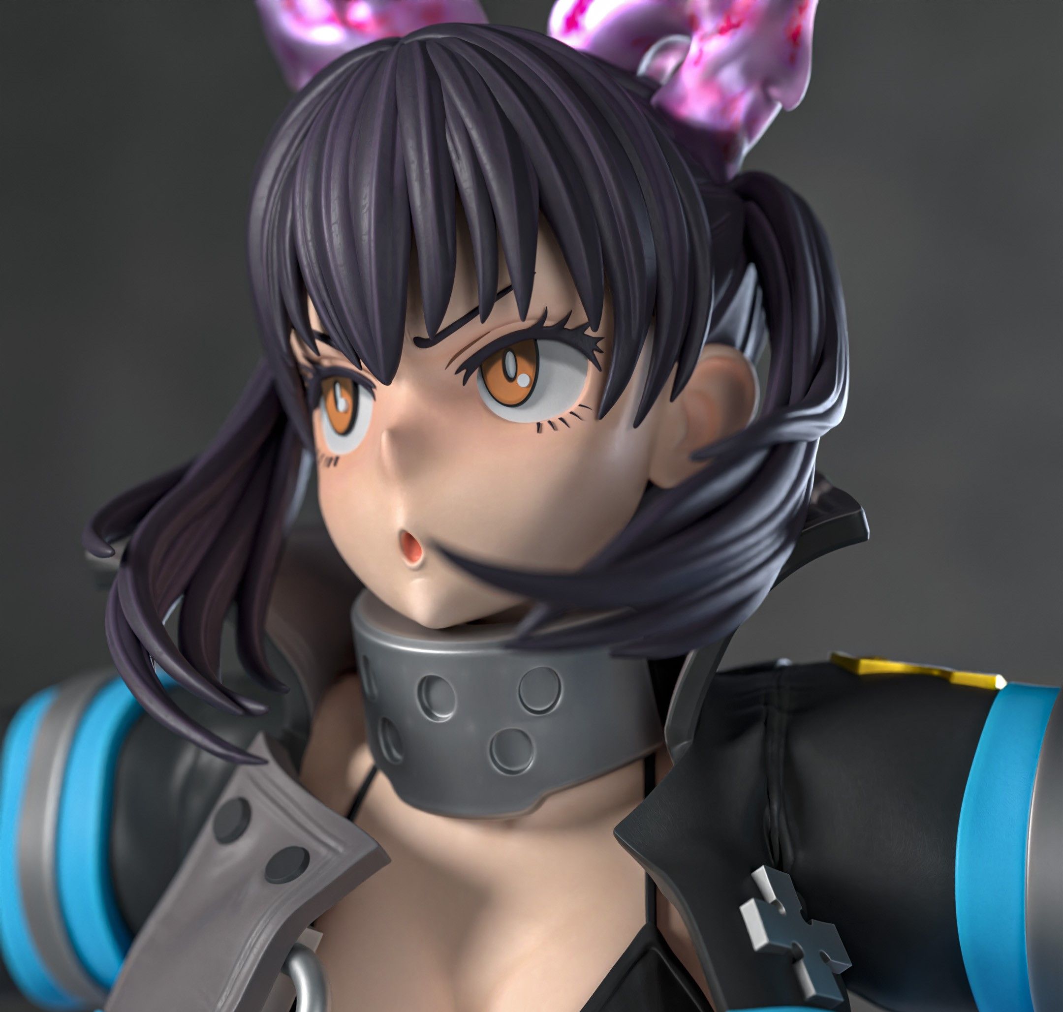 Tamaki Kotatsu Statue | Fire Force Fan Art by Azerama SFW,NSFW 3d printed,3d printed statue,nsfw statue,Tamaki Kotatsu statue,Fire Force statue