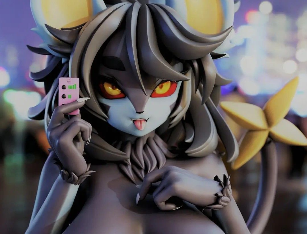 Luxray Statue | Pokémon Fan Art by Momoji3d NSFW null