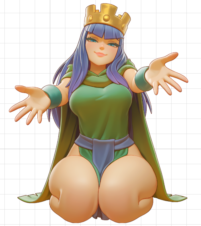 Archer Queen Sticker | Clash of Clans Vinyl Sticker SFW archer queen sticker,SFW stickers,Clash of Clans