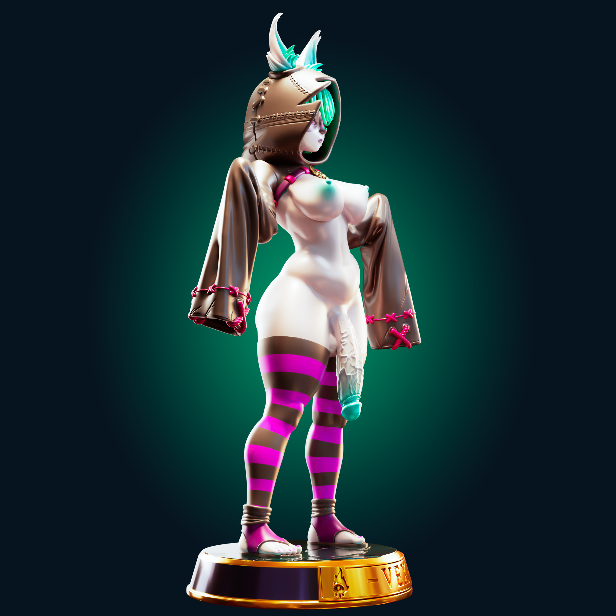 Estatua VEX | League of Legends Fan art por Officer Rhu SFW,NSFW,Futa 3d printed statue,3d printed,nsfw statue,furry statue,futa statue,vex statue,League of Legends statue,futa figurines,futanari figurines,futanari statue