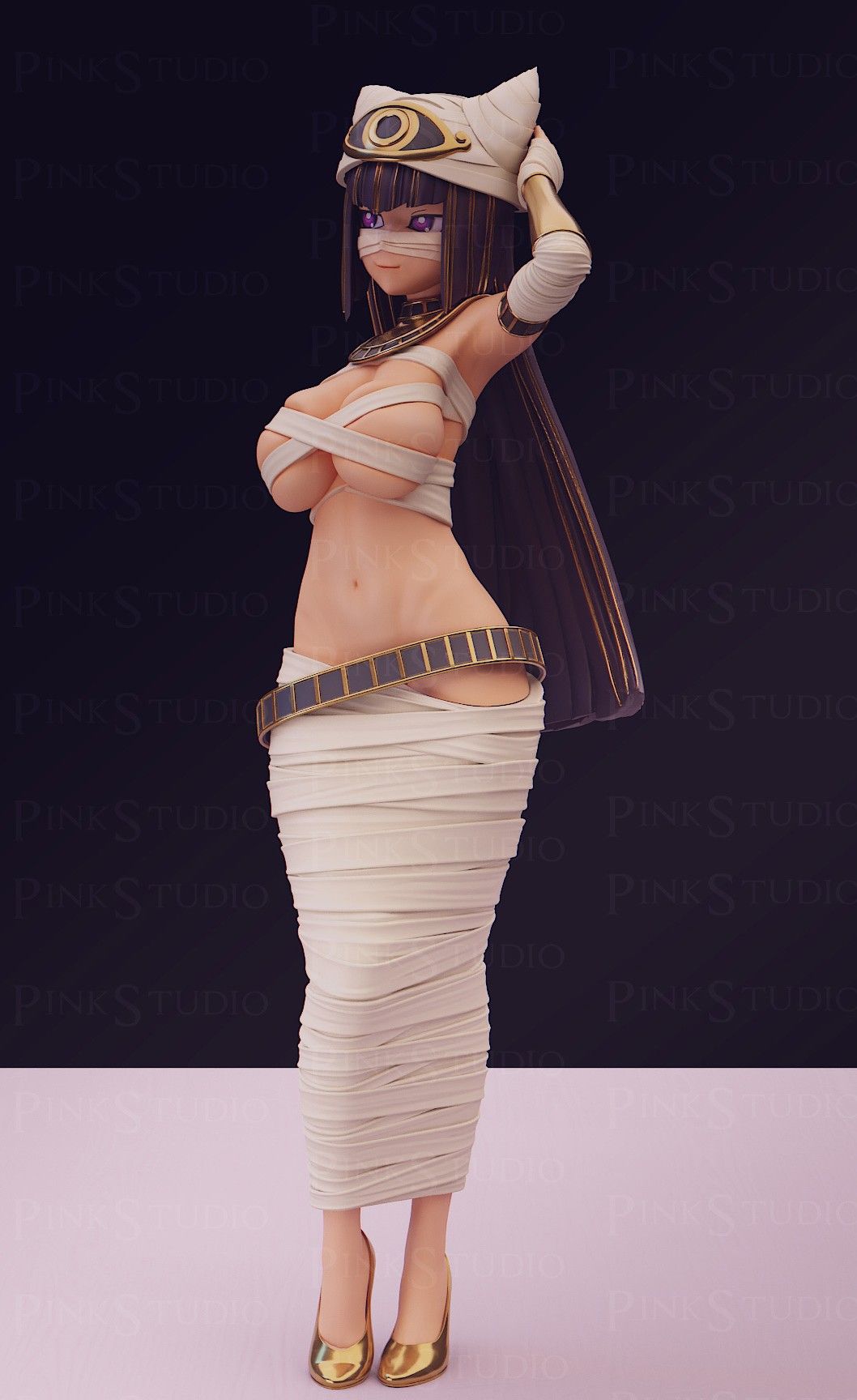 Sekhmeti Letopolis Statue | Monster Musume Fan Art by Pink Studio SFW,NSFW 3d printed statue,nsfw statue,Sekhmeti Letopolis Statue,Monster Musume Statue,sfw statue