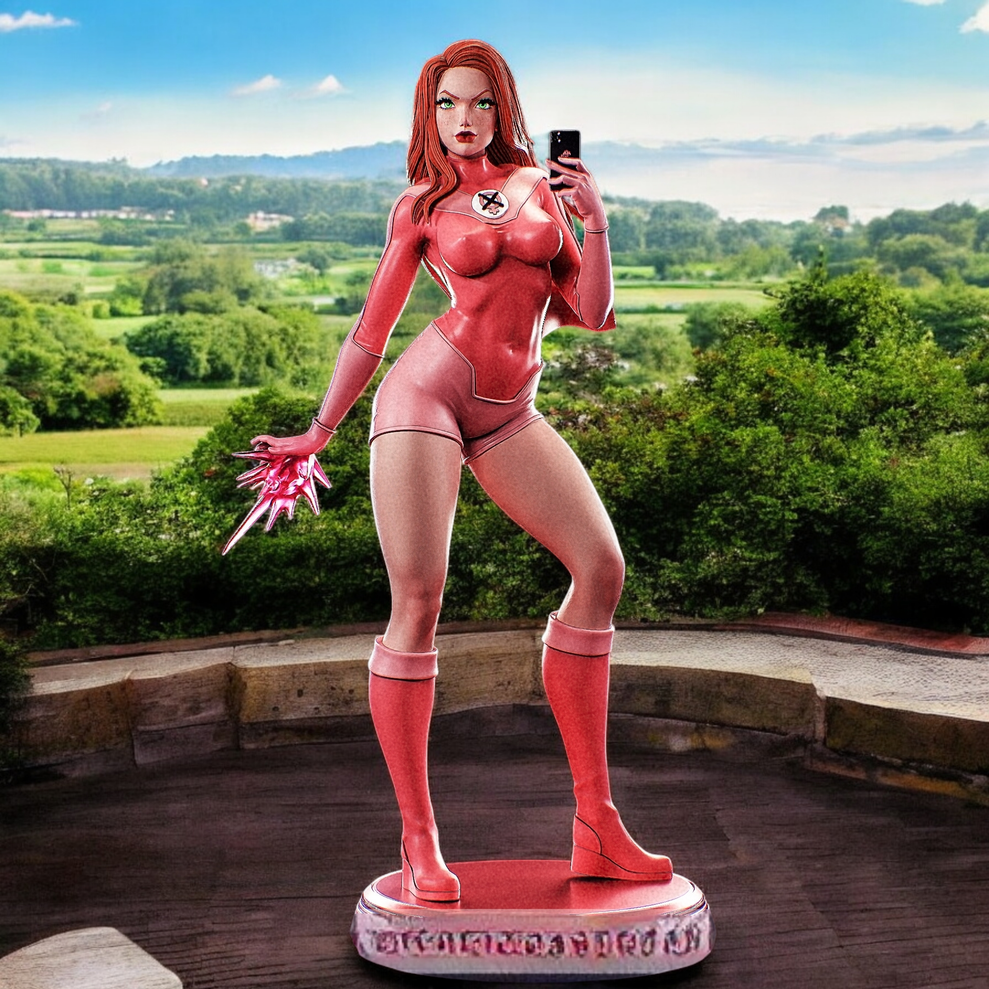 Atom Eve Statue | Invincible Fan Art by PEACHFIGURE SFW,NSFW 3d printed statue,3d printed,nsfw statue,3d printed figure,Atom Eve Statue,Invincible