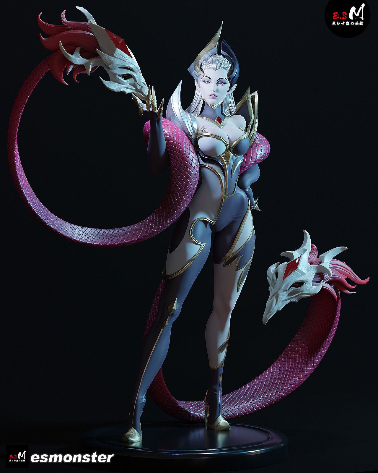 Coven Evelynn Statue | League of Legends Fan Art by E.S Monster