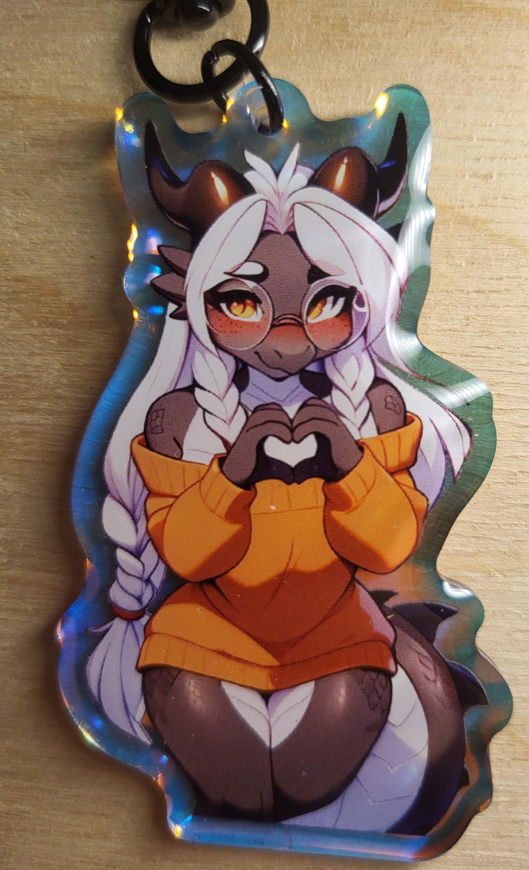Cute Dragon Keychain | Original Acrylic Keychain SFW Cute Dragon keychain,furry keychain,SFW keychain