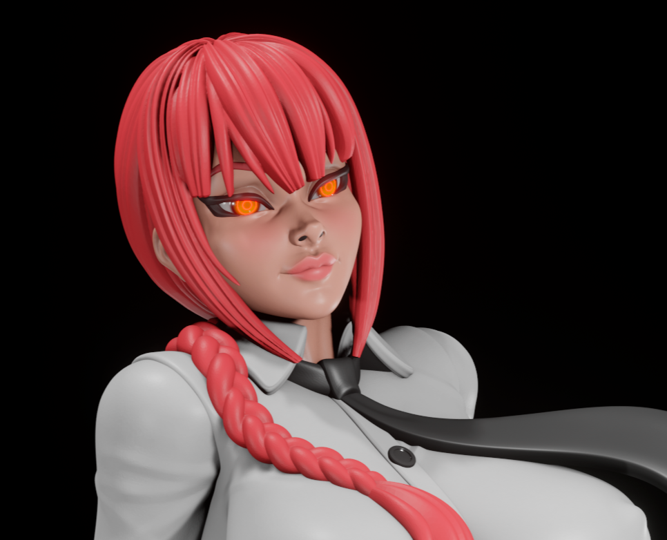 Makima Statue | Chainsaw Man Fan Art by Digital Dark SFW,NSFW,Futa 3d printed statue,3d printed,nsfw statue,3d printed figure,futa statue,Makima Statue,Chainsaw Man Statue