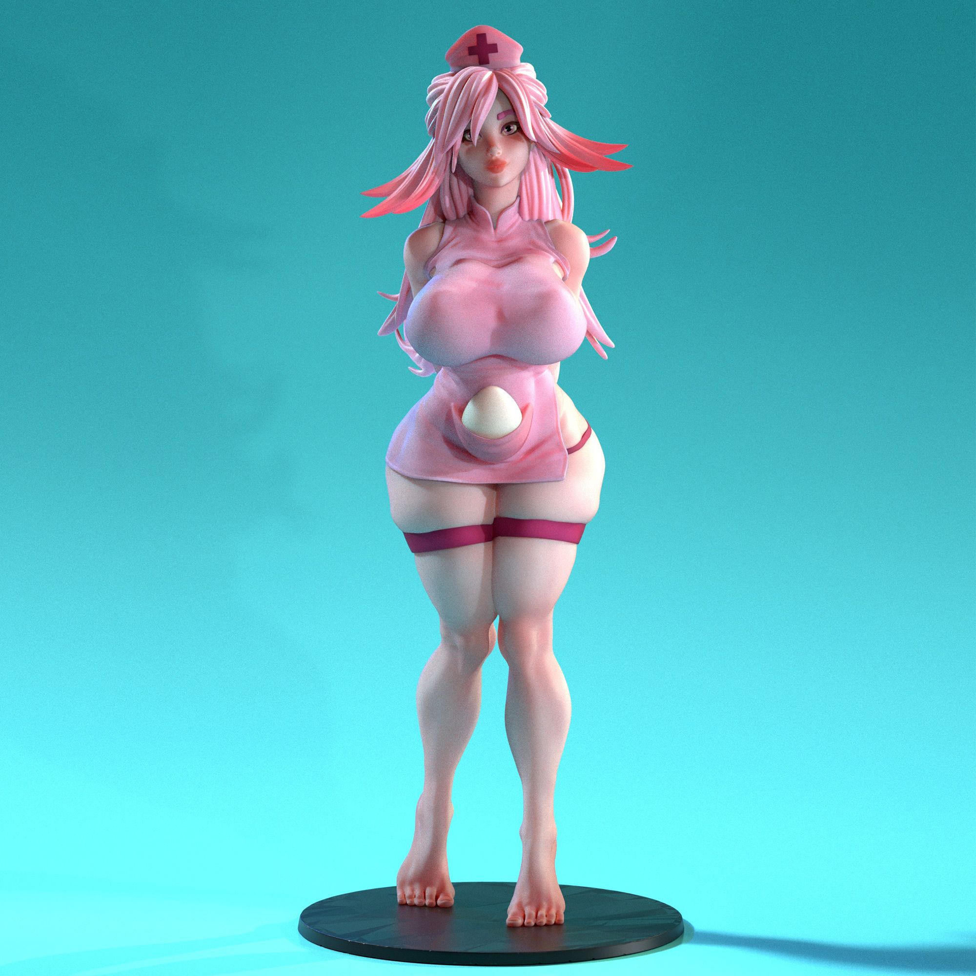 Waifumon Chansey Statue | Pokémon Fan Art by SiryllArt SFW,NSFW 3d printed statue,3d printed,nsfw statue,cosplay pokemon statue,Waifumon Chansey Statue,Pokemon Statue