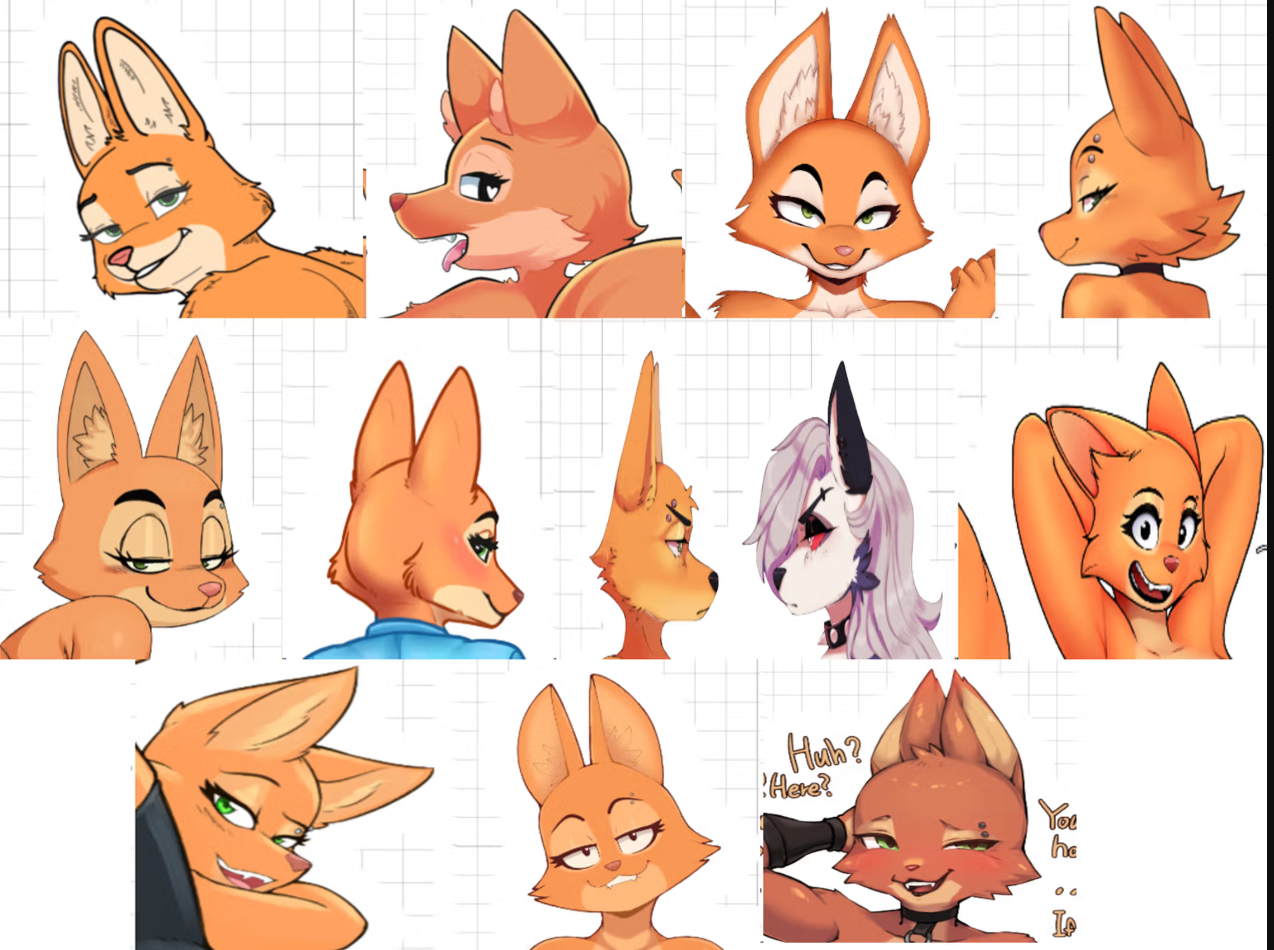 Diane Foxington Pack Sticker | The Bad Guys Vinyl Sticker NSFW furry sticker,sticker pack,nsfw sticker,Diane Foxington sticker,The Bad Guys sticker