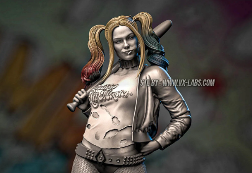 Harley Quinn Statue | DC Fan Art by VX-Labs