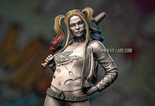 Harley Quinn Statue | DC Fan Art by VX-Labs SFW,NSFW null
