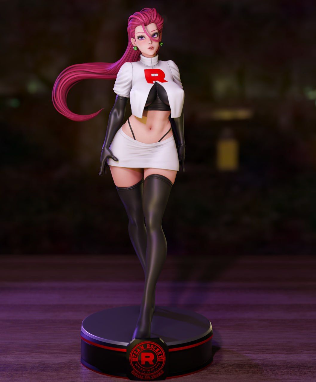 Jessie Statue | Pokémon Fan Art by Momoji3d SFW,NSFW 3d printed,3d printed statue,nsfw statue,Jessie statue,Pokemon statue