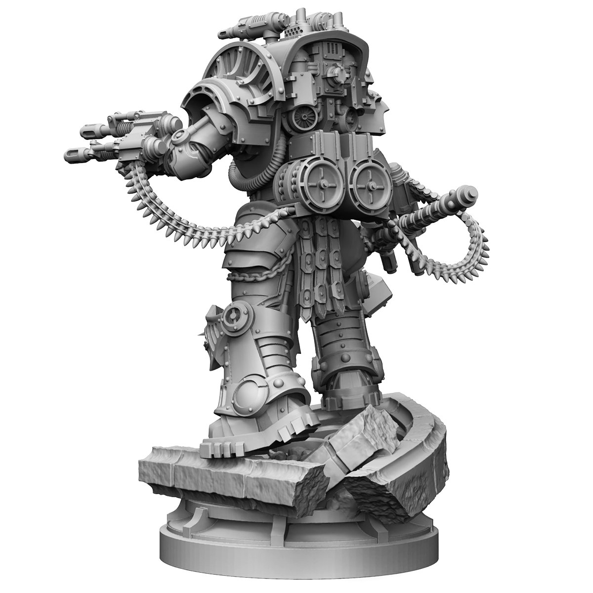 Chaos Prime The Word Knight Miniature | 40k Fan Art by glukivnete SFW 3d printed miniature,3d printed,miniature,sfw miniature,warhammer 40k,40k miniature,Chaos Prime The Word Knight