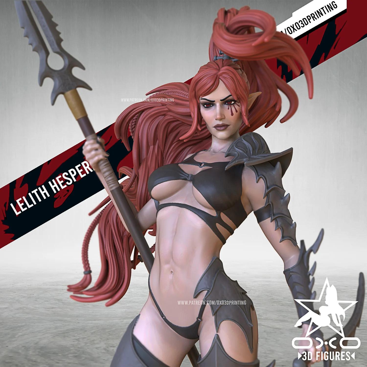 Lelith Hesperax Statue | 40k Fan Art by OXO3D SFW,NSFW null