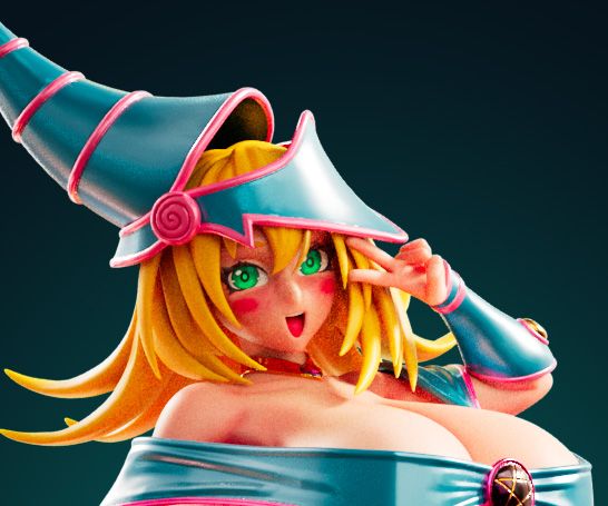 Statua Dark Magician Girl | Yu-Gi-Oh! Fan art di Officer Rhu SFW,NSFW,Futa 3d printed statue,3d printed,3d printed figure,Dark Magician Girl Statue,Yu-Gi-Oh! Statue,futa statue,futa figurines,futanari figurines,futanari statue
