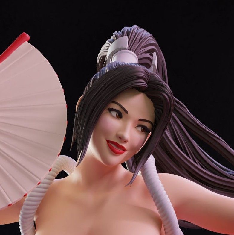 Mai Shiranui Statue | Fatal Fury Fan Art by Abe3D SFW,NSFW 3d printed statue,mai shiranui,fatal fury,3d printed figure,3d printed,nsfw statue
