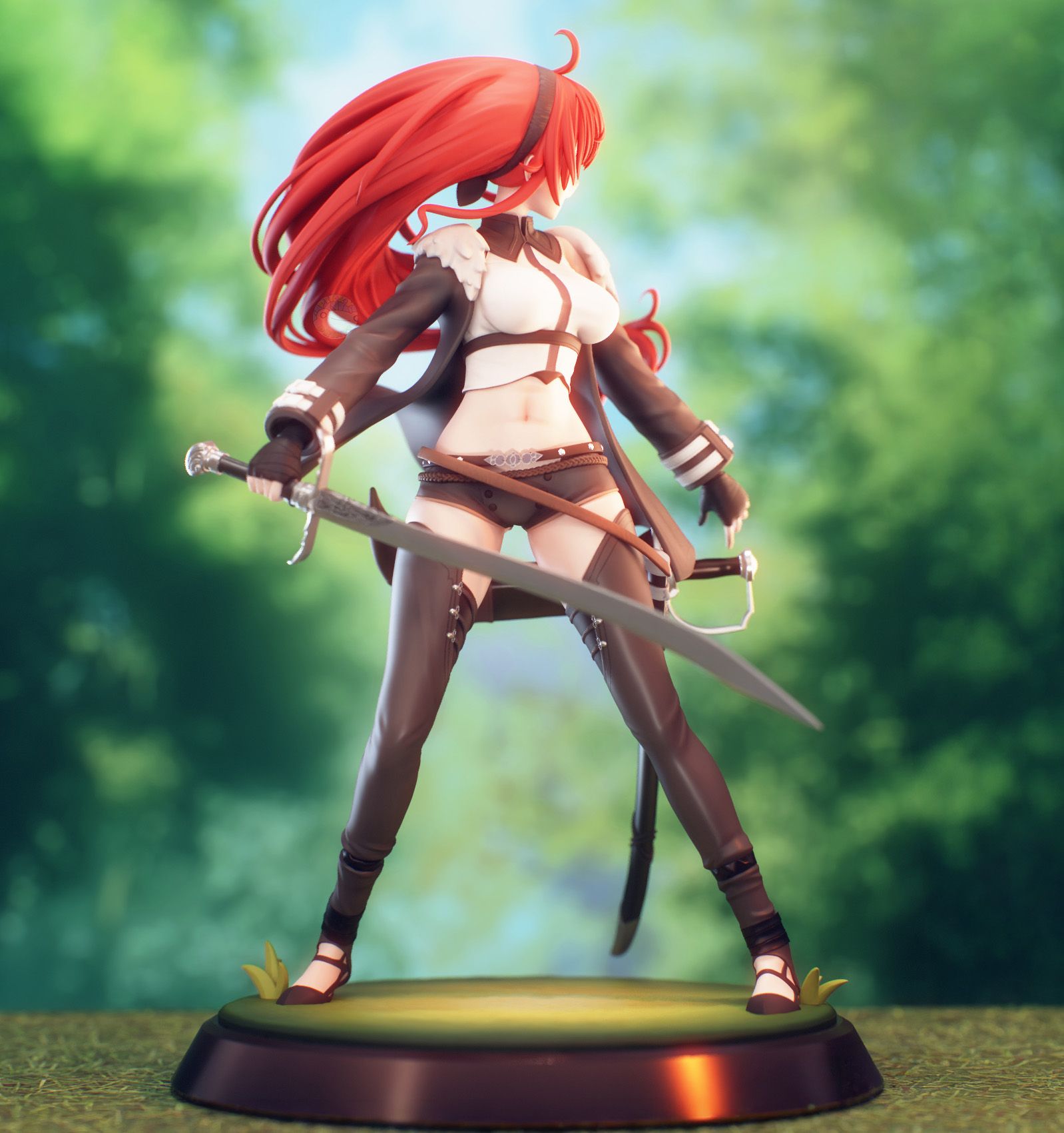 Statua Berserker King Eris | Mushoku Tensei Fan art di PikkyPrints SFW 3d printed statue,3d printed,3d printed figure,Berserker King Eris Statue,Mushoku Tensei Statue,sfw statue