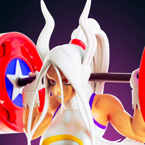 Rumi Usagiyama Fitness Bunny Girl Statue | My Hero Academia Fan Art by Officer Rhu SFW,NSFW,Futa 3d printed,Rumi Usagiyama statue,futa statue,My Hero Academia statue,furry statue,nsfw statue